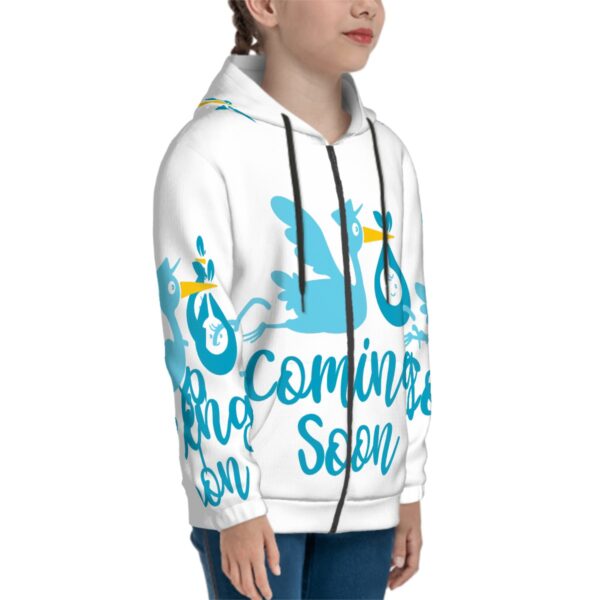 Baby Coming Soon Hoodies for Teens - Image 3