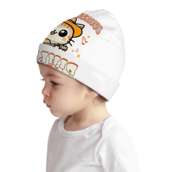 Guitar Genius Kitty Baby Hat Cotton Beanie - Image 3