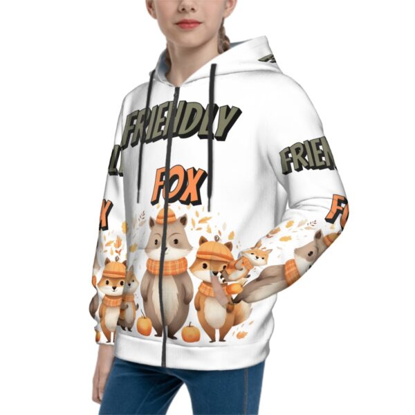 Christmas Friendly Fox Hoodies for Teens - Image 2