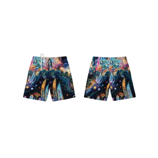 Boho Colorful Kids Swim Trunks - Image 7