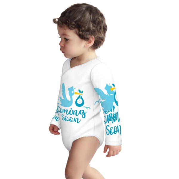 Baby Coming Soon Baby Onesies (Long Sleeve) Customized Services - Image 2