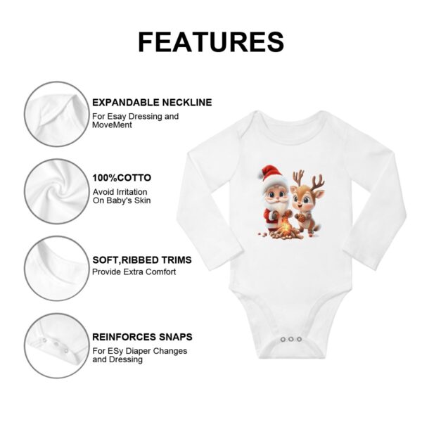 Cute Santa Long Sleeve Onesies - Image 7