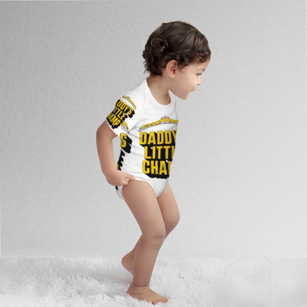 Daddy's Little Champ Baby Short Sleeve Onesies - Image 3