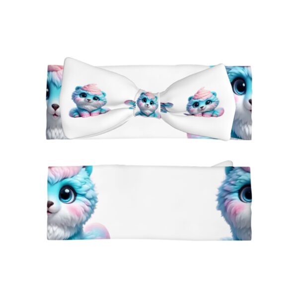 Fluffy Cute Cat Bowknot  Baby Headbands - Image 2