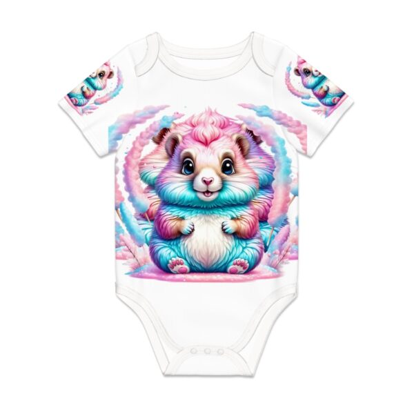 Colorful Bunny Short Sleeve Onesie Customized Services