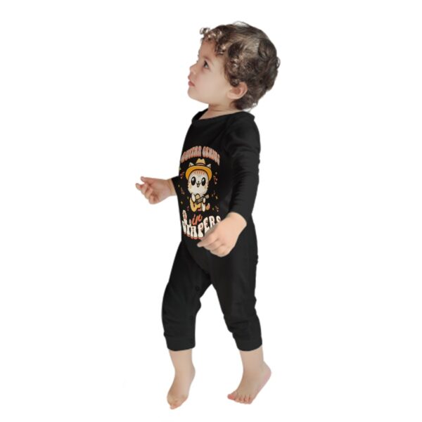 Guitar Genius Kitty Baby Long Sleeve Romper - Image 4