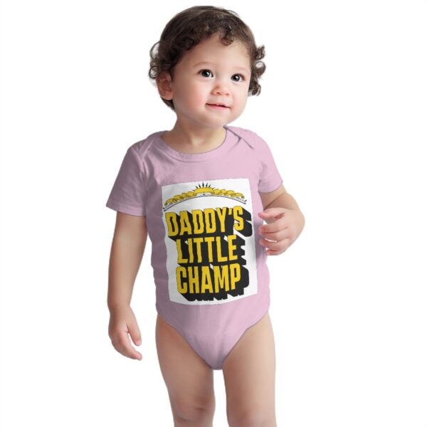 Daddy's Little Champ Baby Onesies (Short Sleeve) - Image 3