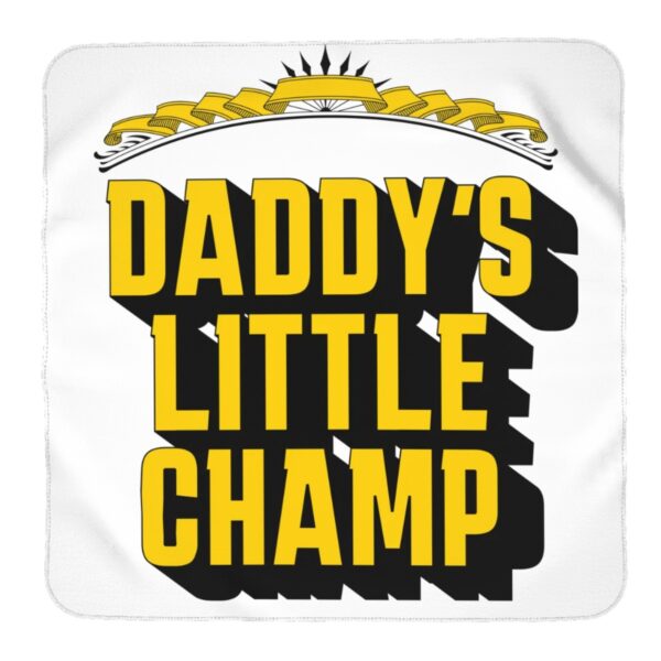 Daddy's Little Champ Newborn Swaddle Blanket