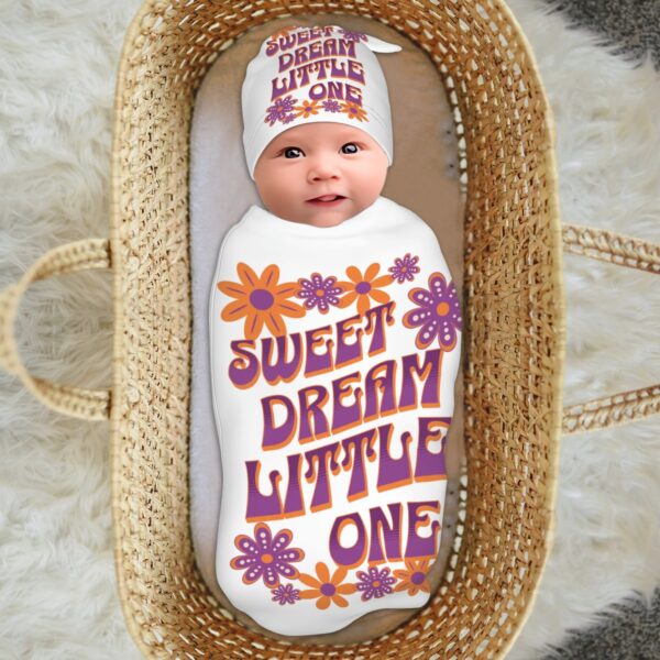 Sweet Dreams Little One Baby Swaddle Blanket - Image 4