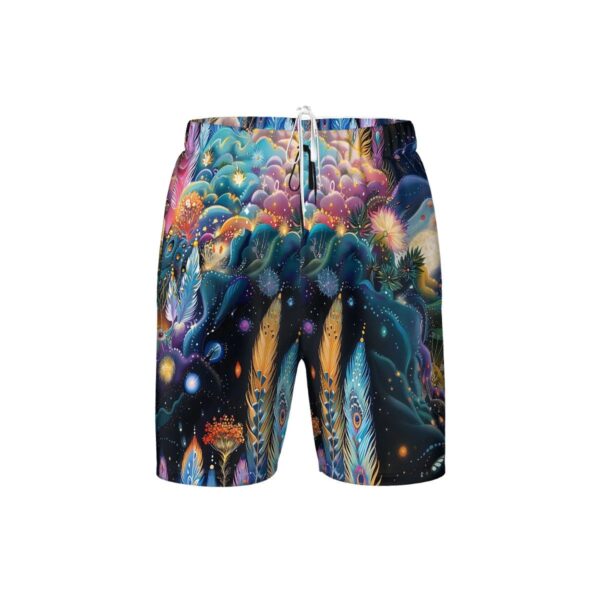 Boho Colorful Kids Swim Trunks - Image 2