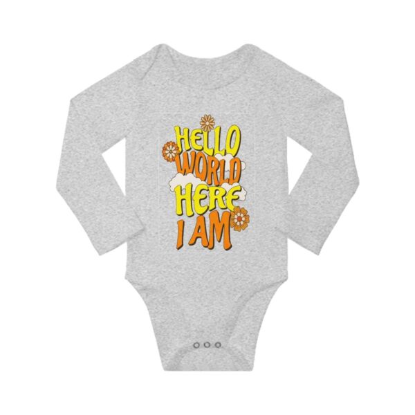 Hello World Long Sleeve Onesies - Image 9