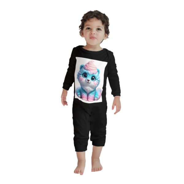 Fluffy Cute Cat Baby Long Sleeve Romper