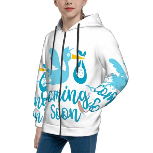 Baby Coming Soon Hoodies for Teens - Image 2