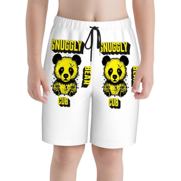 Snuggly Bear Cub Kids Swim Trunks