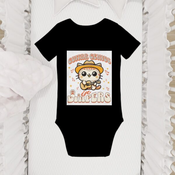 Guitar Genius Kitty Baby Onesies (Short Sleeve) - Image 6