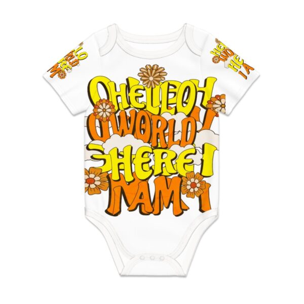 Hello World Short Sleeve Onesie Customized Services