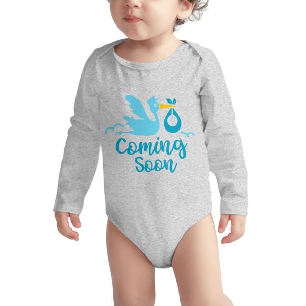 Baby Coming Soon Long Sleeve Onesies - Image 2