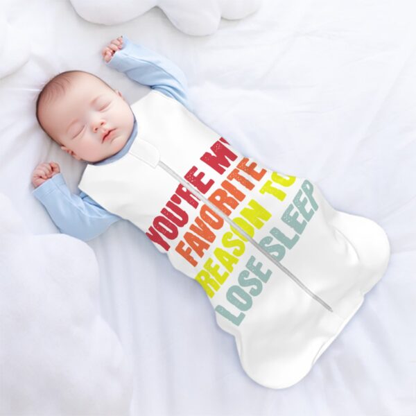 You're My Favorite Sleeveless Baby Sleep Sack - Image 3