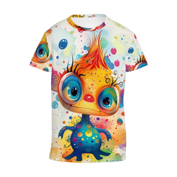 Colorful Cartoon Drawing T Shirts for Teens (Multifaceted Design) - Image 4