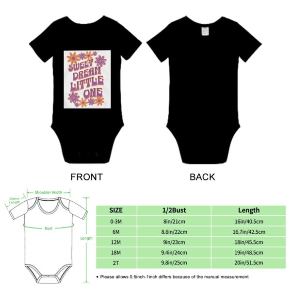 Sweet Dreams Little One Baby Onesies (Short Sleeve) - Image 8