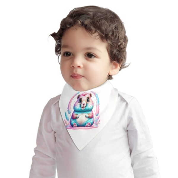 Colorful Bunny Baby Drool Bibs - Image 2