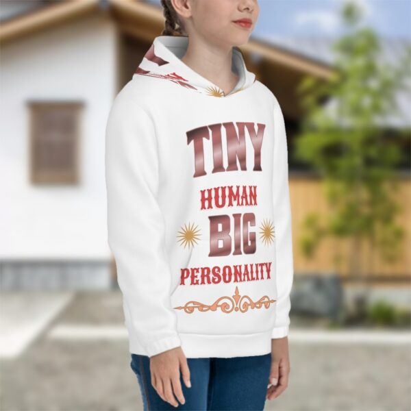 Tiny Human Big Personality Youth Hoodies - Image 4