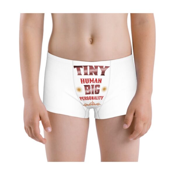 Tiny Human Big Personality Boys Boxer Briefs