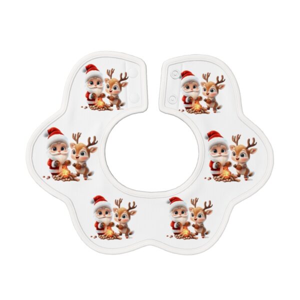 Cute Santa Petal Cotton Baby Bibs