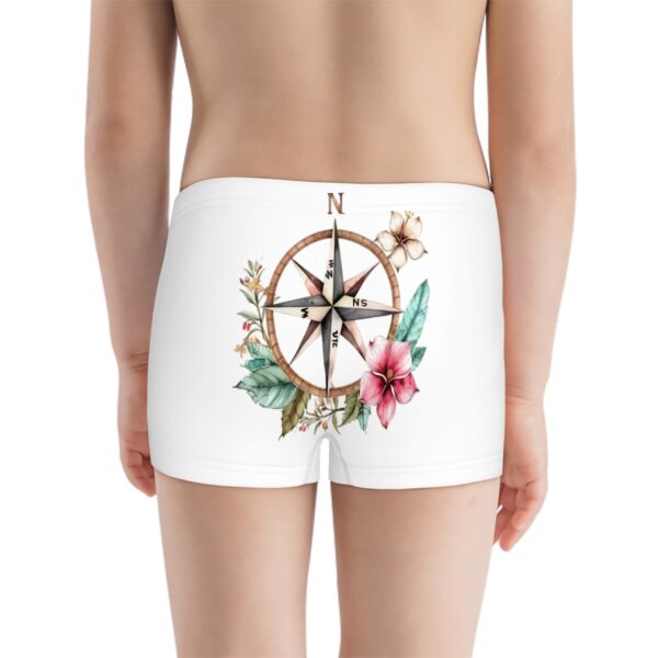 Floral Compass Boys Boxer Briefs - Image 3