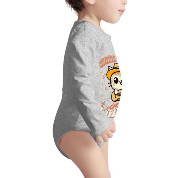 Guitar Genius Kitty Long Sleeve Onesies - Image 8