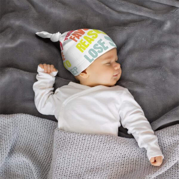 You're My Favorite Baby Beanie Top Knot - Image 5