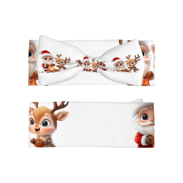 Cute Santa Bowknot  Baby Headbands - Image 2