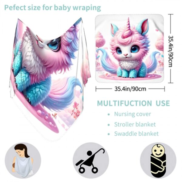 Cute Cat Newborn Swaddle Blanket - Image 3