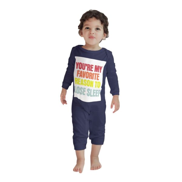 You're My Favorite Baby Long Sleeve Romper - Image 3