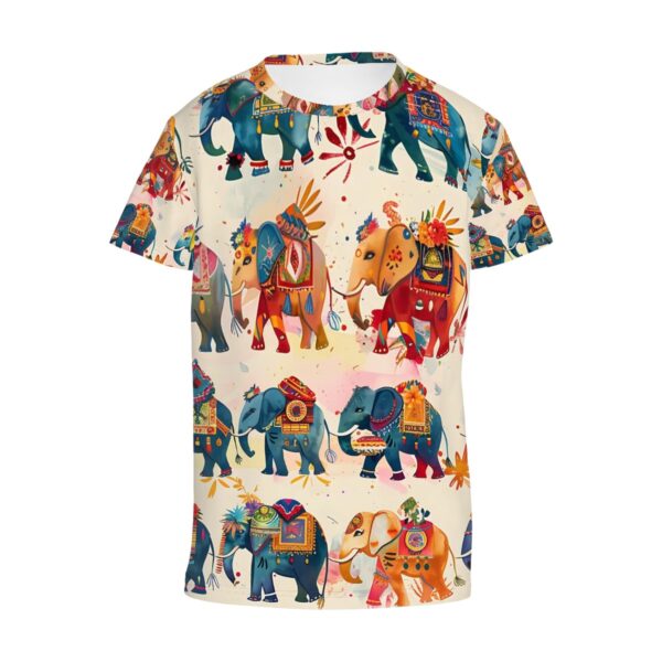 Boho Elephant T Shirts for Teens (Multifaceted Design) - Image 4