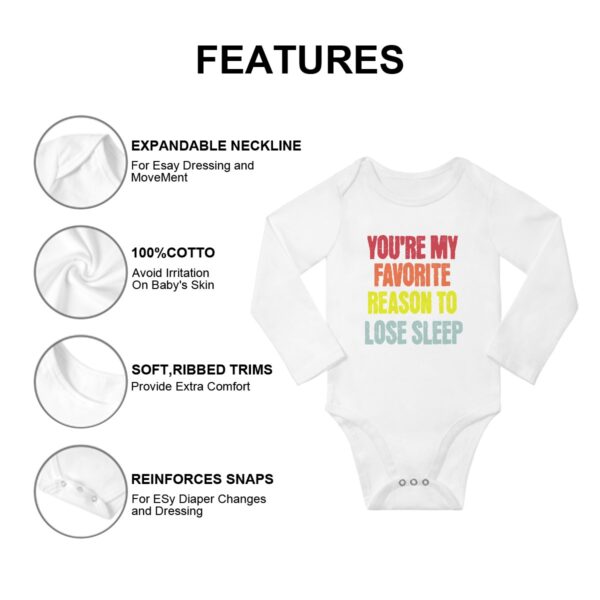 You're My Favorite Long Sleeve Onesies - Image 7