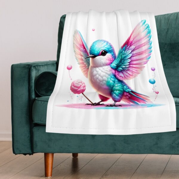 Colorful Sparrow Small Baby Blanket - Image 4