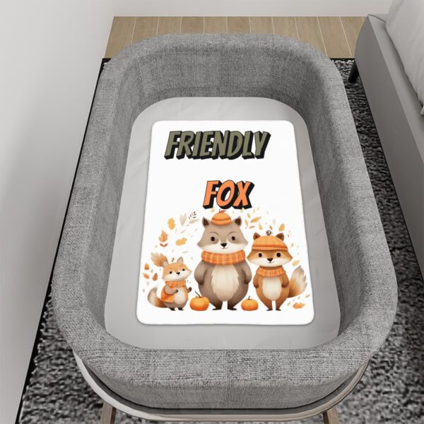 Christmas Friendly Fox Waterproof Baby Changing Pad - Image 2