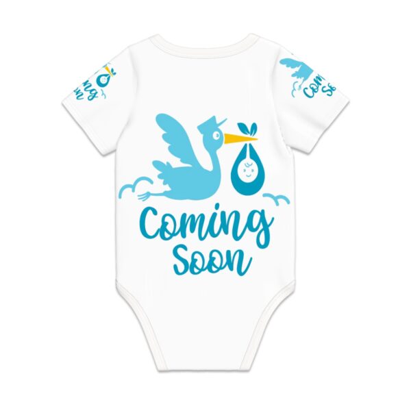 Baby Coming Soon Short Sleeve Onesie Customized Services - Image 2