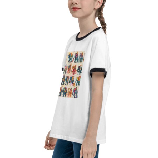 Boho Elephant T Shirts for Teens with Black Border - Image 4