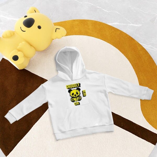 Snuggly Bear Cub Kids Hoodie Sweatshirt with Pocket - Image 5