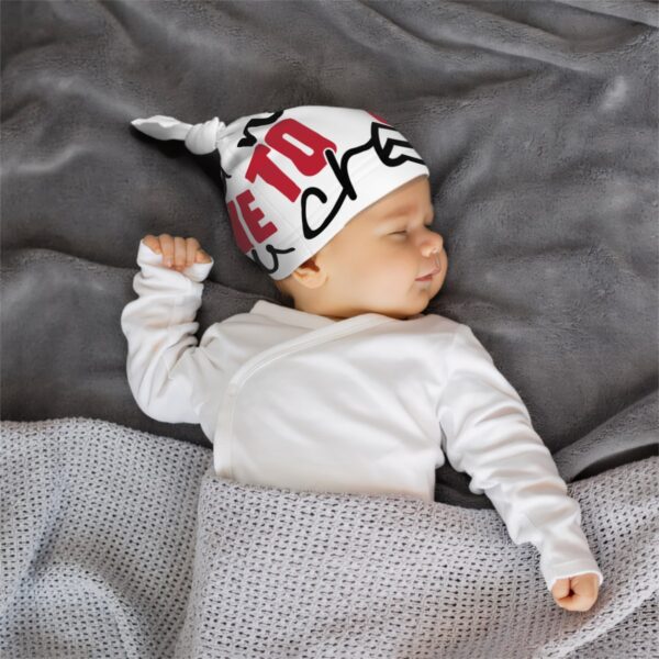 New To Crew Baby Beanie Top Knot - Image 5