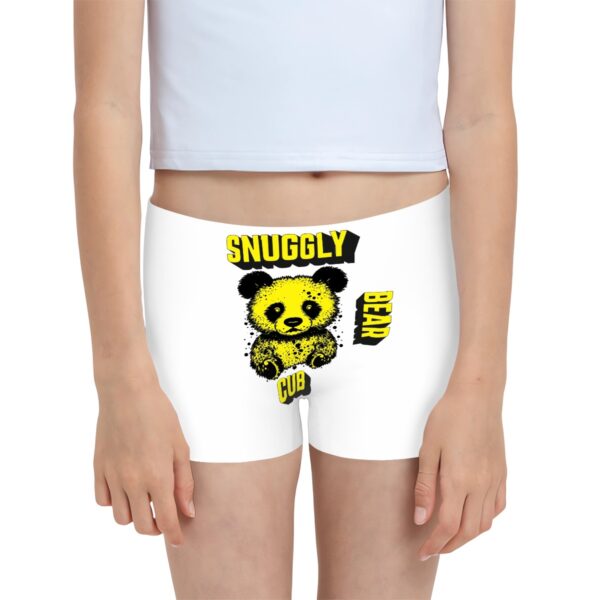 Snuggly Bear Cub Girls Boxer Briefs Underwear