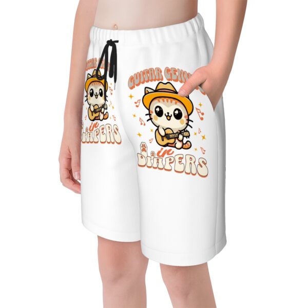 Guitar Genius Kitty Teen Beach Shorts - Image 2