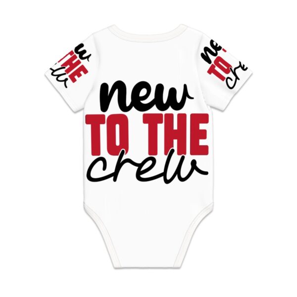 New To Crew Short Sleeve Onesie Customized Services - Image 2