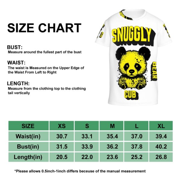 Snuggly Bear Cub T Shirts for Teens (Multifaceted Design) - Image 5