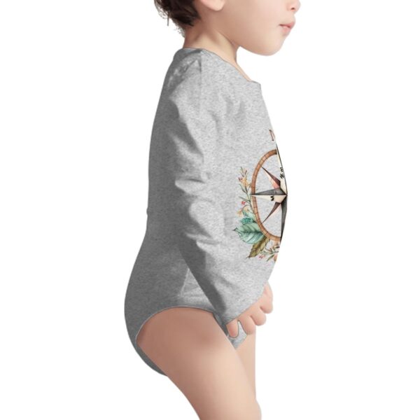 Floral Compass Long Sleeve Onesies - Image 8