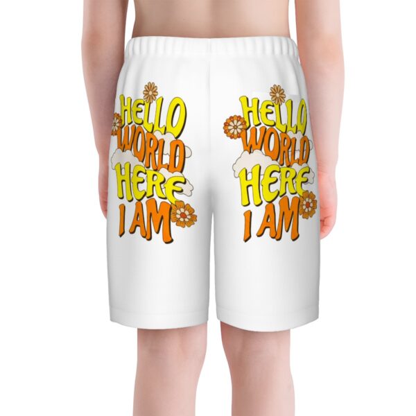 Hello World Teen Beach Shorts - Image 3