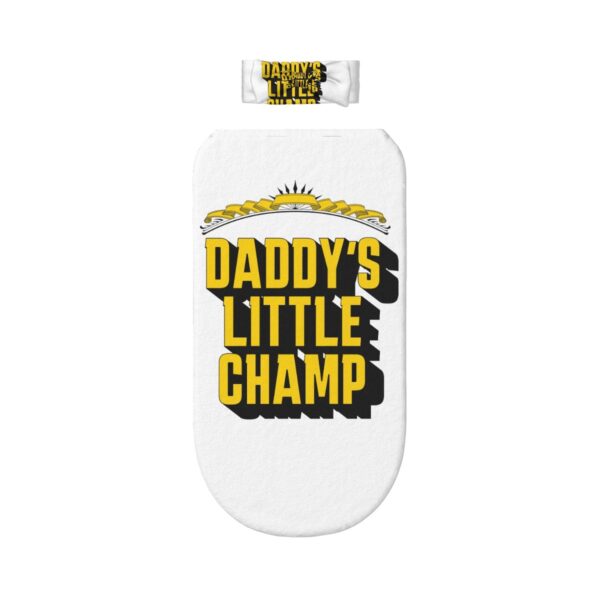 Daddy's Little Champ Baby Swaddle Sack with Baby Headbands