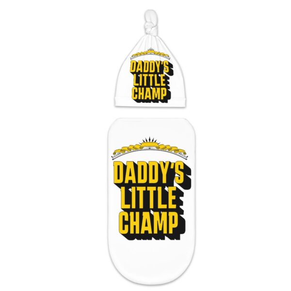 Daddy's Little Champ Baby Swaddle Blanket